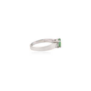 Classy Single Stone Authentic <b>Emerald</b> May Birthstone Gemstone 925 Sterling <b>Silver</b> Handmade <b>Ring</b> For Women's Party Wear Jewelry - Product Image 5