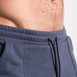 Men's Dark Gray Fleece Sweatpants Elastic Waist Drawstring Side Pockets Casual Joggers Autumn Wear - Product Image 6