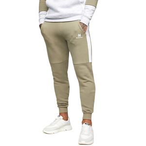 ผ้าฝ้าย 97% คุณภาพสูง/3% สแปนเด็กซ์ออกกําลังกายสีทึบกางเกงออกกําลังกายยิม Jogger กางเกงผู้ชาย - Product Image 1