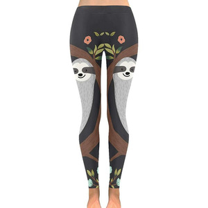 Leggings de sublimation unis pour femmes, personnalisables (logo/couleurs), haute qualité, prix OEM, très tendance, légers, écologiques, sans couture - Product Image 2