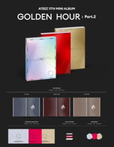 ATEEZ GOLDEN HOUR Parte 2, 11º EP, CD Oficial de K-Pop - Product Image 2