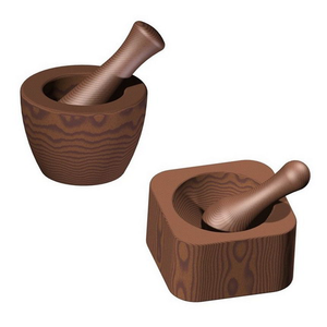 Mortero y Pilón de Madera Tradicionales, Triturador de Especias Manual Ecológico para Cocina, Molinillo de Cocina con 98% de Eficiencia - Product Image 5