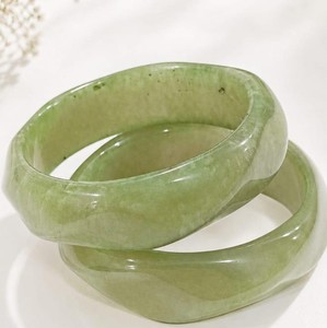 Wholesale Natural Jade <b>Bracelet</b> Dark Green Light Green Jasper Carved Round <b>Ball</b> Theme Gift Resin Crafts - Product Image 1