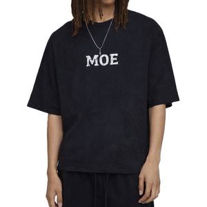 Camiseta Oversize para Hombre, 100% Algodón, Estilo Urbano, con Estampado Gráfico en la Espalda, OEM, Marca Privada, Venta al Por Mayor, Exportación - Product Image 1