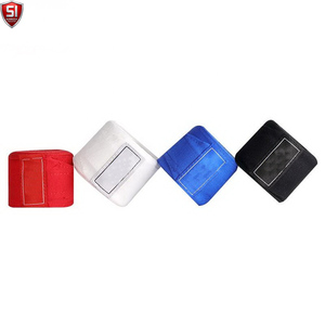Vendas para manos SUMROOS azules para MMA, con logo personalizado, de tela, para soporte de puño, para entrenamiento en todas las estaciones. - Product Image 4