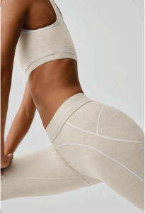 Leggings Deportivos Sin Costuras para Mujer, Cintura Alta, Elásticos, Transpirables, para Yoga, Running, Gimnasio, Fitness, Diseño Moderno - Product Image 2