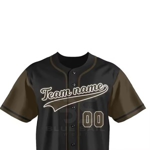 Maillot de baseball personnalisé 100% polyester, haute qualité, respirant, maillots de sport - Product Image 4