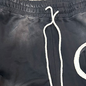 Conjuntos de sudadera personalizados con estampado puff para mujer, pantalones de chándal unisex, pantalones acampanados apilados y conjunto de sudadera con capucha de dobladillo sin rematar para hombre - Product Image 6