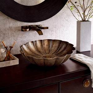 Premium Brass Wash <b>Basin</b> Handmade Bathroom Vanity Sink Luxury Countertop Design For Modern Home Decoration - Product Image 5