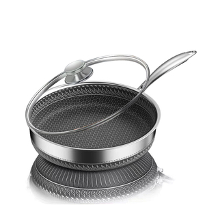 Large Capacity Nonstick Saute <b>Pan</b> With <b>Lid</b> Premium Aluminum Construction Rapid Heat Distribution Technology Durable - Product Image 2