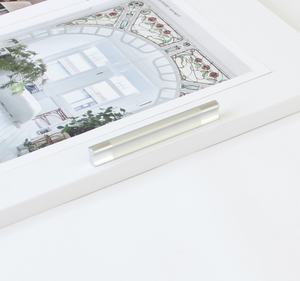 Poignée de meuble minimaliste contemporaine en zinc brossé, tirette de tiroir moderne, installation facile pour cuisine, chambre, salle de bain - Product Image 3