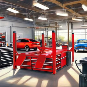 Lève-voiture hydraulique à quatre poteaux pour garage automobile, atelier et station de service - Product Image 1