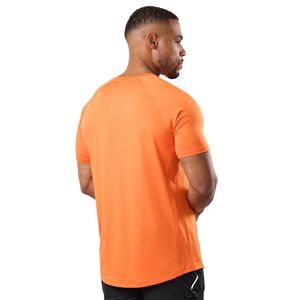 Mens Orange <b>Athletic</b> Graphic Print TShirt Casual Short Sleeve Crew Neck Sportswear Lightweight Breathable Summer Gym Fitness Tee - Product Image 5