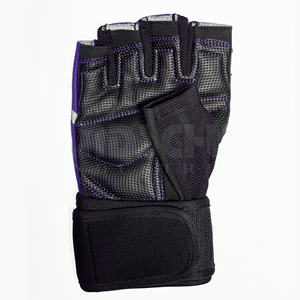 Gants de musculation légers en PU à demi-doigts avec impression de logo personnalisée, unisexes, entièrement personnalisables à des prix raisonnables - Product Image 5