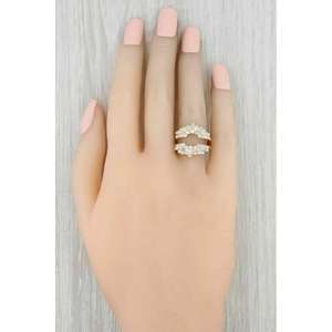 Elegante Vintage Glam Declaración Anillo de moda 18K Chapado en oro CZ Diamante Plata de Ley 925 - Product Image 4