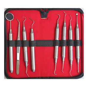 Implantes Dentales DENTRIC, Instrumentos Dentales Manuales de Acero, Kit de Herramientas Quirúrgicas para Limpieza Dental, Estuche de Cuero, Certificación CE Clase I, 1 Año de Garantía - Product Image 4