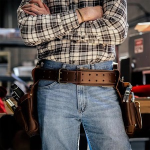 Professional Best Quality PU <b>Leather</b> <b>Tool</b> Bags / Heavy Duty Customized Size Make Your Own Logo Genuine <b>Leather</b> <b>Tool</b> Bags - Product Image 3