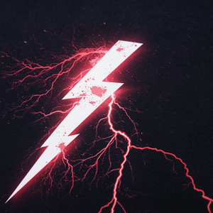 T-shirt imprimé Lightning en coton, décontracté, avec personnalisation OEM ODM pour hommes et femmes - Product Image 3