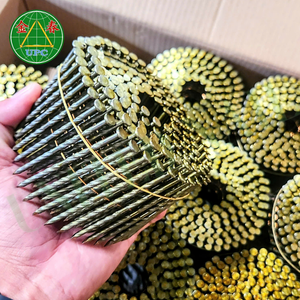 2.1x32mm Zinc Yellow-Chromate Plated Coil Pallet <b>Nails</b> Flat/Checkered Head & Smooth Shank from Vietnam - Product Image 2