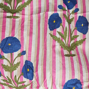 Tissu en coton imprimé numérique à motifs floraux indiens de qualité supérieure à 100 %, prix de gros - Product Image 1