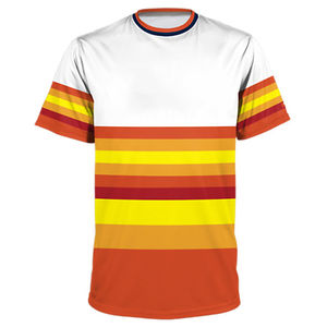 Camiseta de béisbol con rayas personalizadas para hombres y mujeres, nombre del equipo personalizado, número, colores personalizados, transpirable, de secado rápido, 100% - Product Image 4