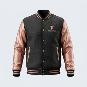 Nouvelle arrivée, veste varsity unisexe, séchage rapide, respirante, légère, imperméable, coupe-vent, fermeture à boutons recouverts, manches longues - Product Image 1