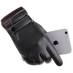 Gants de mode d'hiver pour femmes de qualité supérieure / Gants en cuir non doublés / Gants en cuir d'hiver pour hommes et femmes - Product Image 5