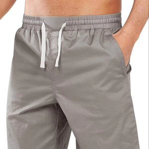Shorts en coton légers pour hommes, confortables, à taille élastique, décontractés, pour la gym, la course, l'entraînement, la plage et les activités de plein air - Product Image 1