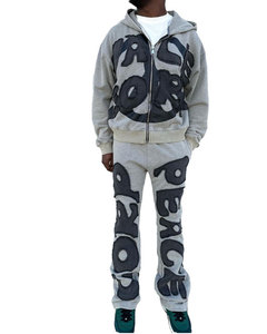 Blouson d'hiver réversible personnalisé de haute qualité, doublé, léger, 100 % coton polaire respirant, coupe classique pour homme, avec impression par transfert thermique - Product Image 1