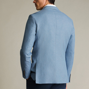 Blazer Casual de Verano para Hombre con Dos Botones, Ligero, Corte Regular, Solapa con Muescas, Ideal para Oficina y Adultos - Product Image 2