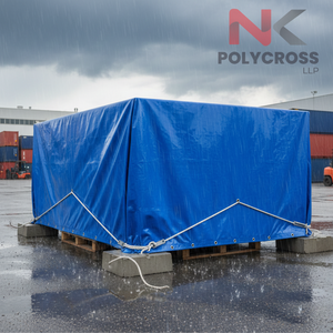 Bâche en toile plastique bleue de qualité supérieure, résistante et imperméable, pour usage industriel, commercial et applications de jardinage - Product Image 4