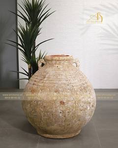 Art-home Ceramics AN735H62 Pot de fleurs moderne en céramique jaune pour jardin extérieur et décoration d'hôtel - Product Image 4