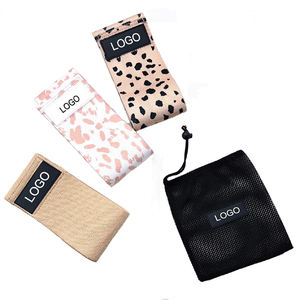 Bandas de resistencia para ejercicios con logo personalizado, juego de bandas de resistencia de tela de poliéster para piernas, glúteos y glúteos inferiores, portátiles y cómodas. - Product Image 3