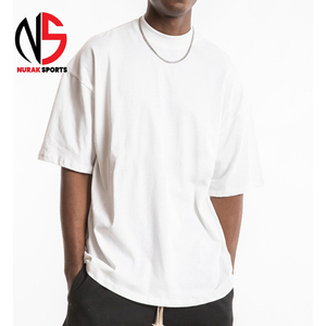 เสื้อยืดผู้ชาย 100% ผ้าฝ้าย 240gsm คุณภาพหรู ทรงโอเวอร์ไซส์ ทรงบ็อกซี่ ไหล่ตก สั่งทำพิเศษ ผ้าฝ้าย 100% ทรงหลวม พิมพ์ลาย ปี 2026 - Product Image 5