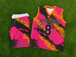 Ensemble d'uniformes de basket-ball personnalisés par sublimation, maillot et short d'équipe pour hommes, logo et numéro personnalisés, fabrication de vêtements de sport en gros - Product Image 6