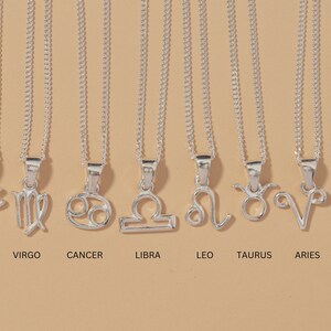 Colgante Zodilac de Moissanita, Minimalista, Unisex, para Uso Diario, Diseño Personalizado con Iniciales, Hipoalergénico, Personalizable - Product Image 2