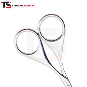 Ciseaux à barbe et à moustache TSI en acier inoxydable, outil de toilettage de précision pour barbier professionnel, coupe et coiffage des poils du visage - Product Image 3