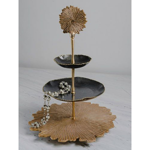 High In Demand Wood <b>Cake</b> <b>Stands</b> Set Of 2 Round Handmade With Brass Mushroom Decor Home Hotel Restaurants <b>Cake</b> Display <b>Stand</b> - Product Image 5