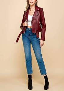 Chaquetas de Motocicleta para Mujer, de Cuero de Oveja Genuino, Gruesas, de Secado Rápido, Color y Logotipo Personalizados, Alta Calidad, Cantidad al por Mayor - Product Image 6