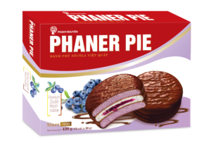 Biscuits moelleux au chocolat PHANER PIE 280g, fourrés à la myrtille et recouverts de guimauve, en vrac, OEM, sac/boîte, haute qualité - Product Image 6