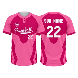 Wida Sports Men's Summer Custom Sublimated Baseball Jersey Printed Letter Design Breathable Quick Dry Fabric Team Uniform OEM - Product Image 1