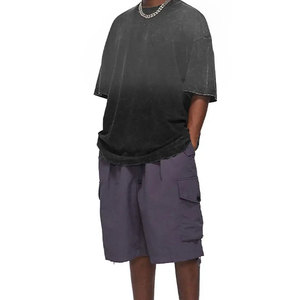 Camisetas Gráficas Oversize de Algodón para Hombre con Bordado Desgastado y Lavado Ácido, Estilo Streetwear, con Logo Personalizado, Venta al por Mayor, Vintage - Product Image 6