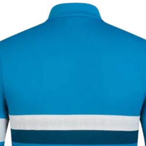 Teal Blue Short Sleeve Cycling Jersey for Unisex Breathable Lightweight Quick Dry 100% Polyester Racing <b>Road</b> Bike Riding - Product Image 4