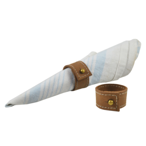 Anneau de serviette en cuir vintage pour hôtels, fournitures de table, décoration de fête, vente en gros - Product Image 3