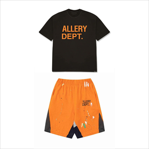 2026 Men's Two Piece <b>Set</b> 100% Cotton Streetwear T-Shirt and Shorts <b>Sets</b> Summer Dept Crew Neck t-shirts and shorts <b>sets</b> For mens - Product Image 6