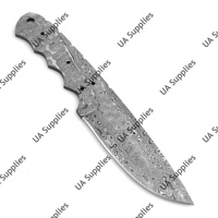Couteau utilitaire tactique de survie pour le camping, personnalisable, professionnel, léger, en acier Damas, à lame biseautée, pour la fabrication DIY, modèle Raindrop