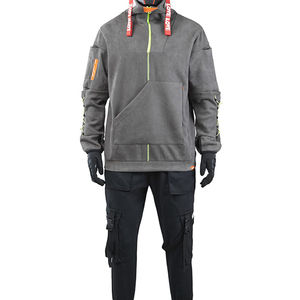 Sweat à capuche technique léger pour homme - Mode urbaine moderne décontractée, coupe-vent et écologique, 100% polyester - Product Image 2