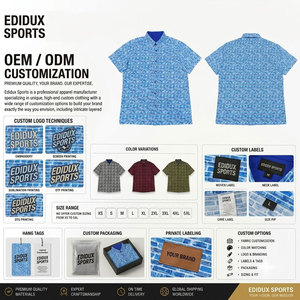 Camisas de tela personalizadas de poliéster/algodón transpirable y ecológico para hombre, cómodas, de secado rápido, en todas las tallas, hechas a medida. - Product Image 5