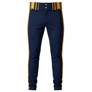 Pantalon de baseball pour homme avec logo personnalisé, respirant, séchage rapide, genouillères rembourrées, taille élastique, vente en gros, fabricant ODM 2026 - Product Image 2