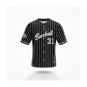 Professional Custom Baseball Jersey 100% Polyester Softball Uniform Full Button Team <b>Sports</b> <b>Shirt</b> with Moisture Wicking Fabric - Product Image 1
